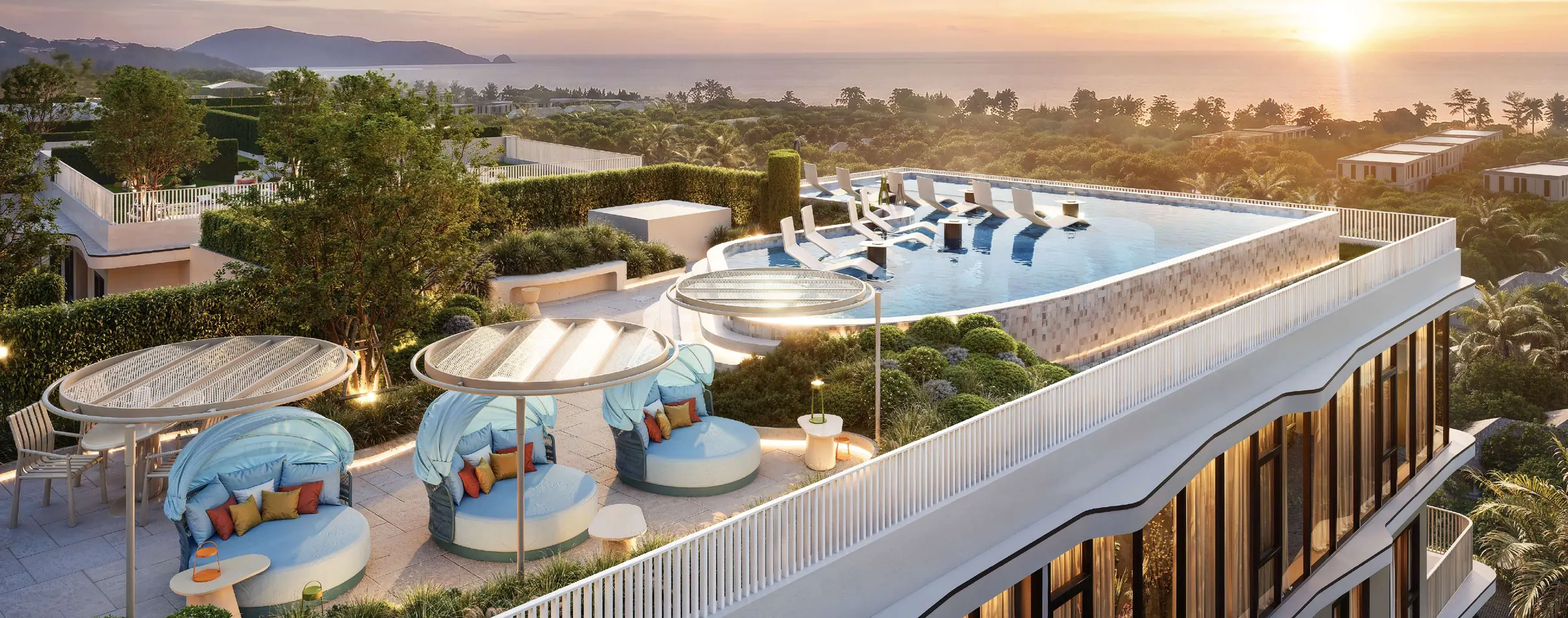Sky Pool и Sunset Garden